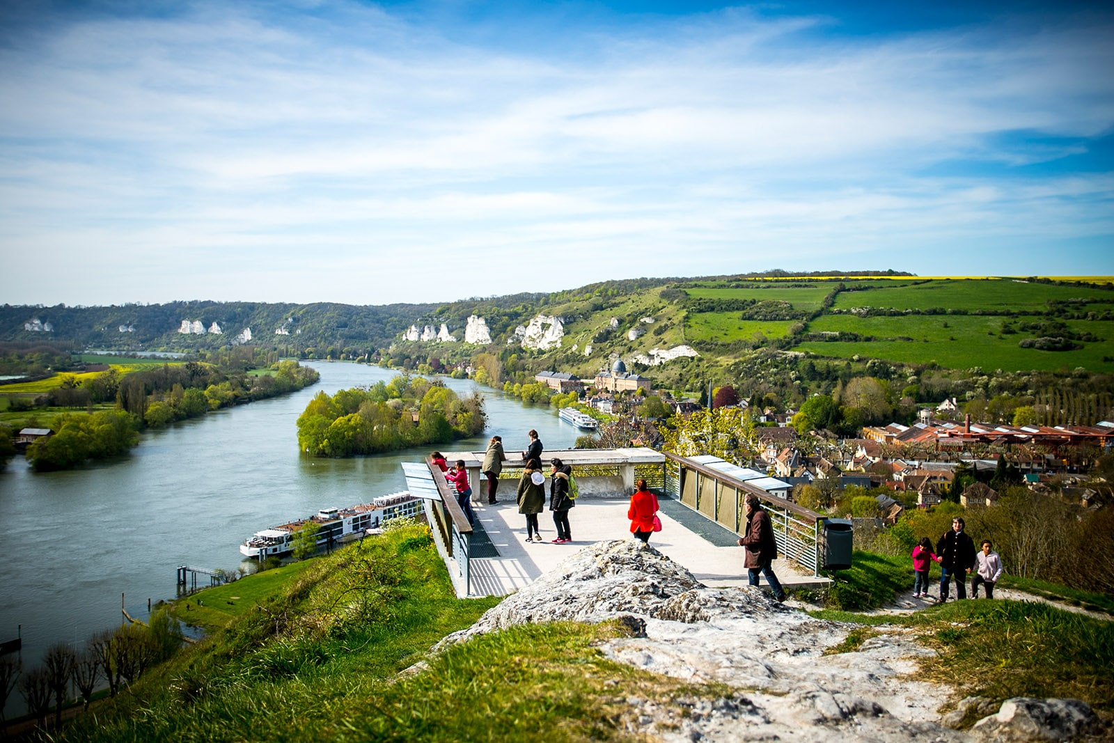 Depuis le belvédère de Château-Gaillard aux Andelys ©Sylvain Bachelot - CDT 27