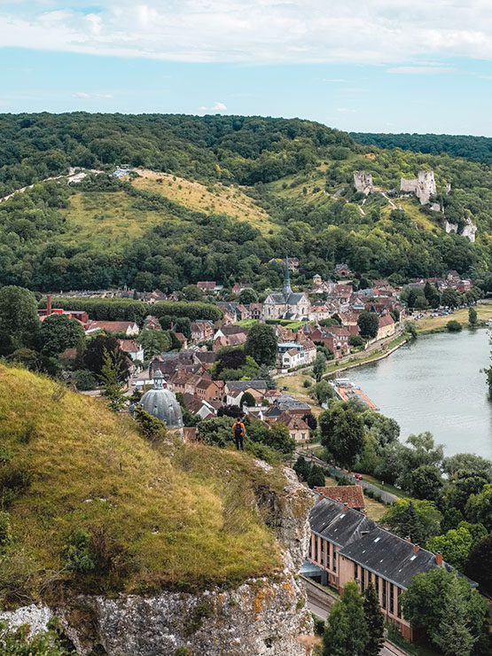 Vue sur Château-Gaillard et le Petit-Andely ©Teddybear-EureTourisme. Tous droits réservés