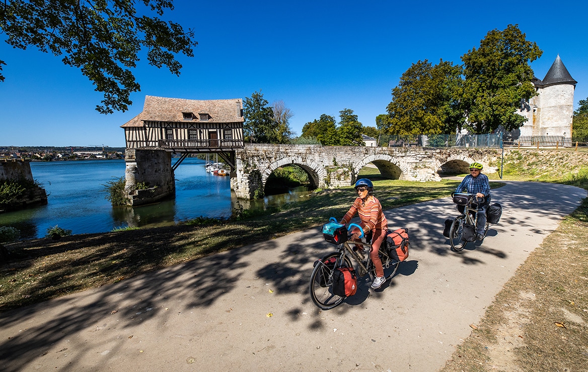 Cyclistes vélo vieux moulin vernon ©Flick'R-CD27