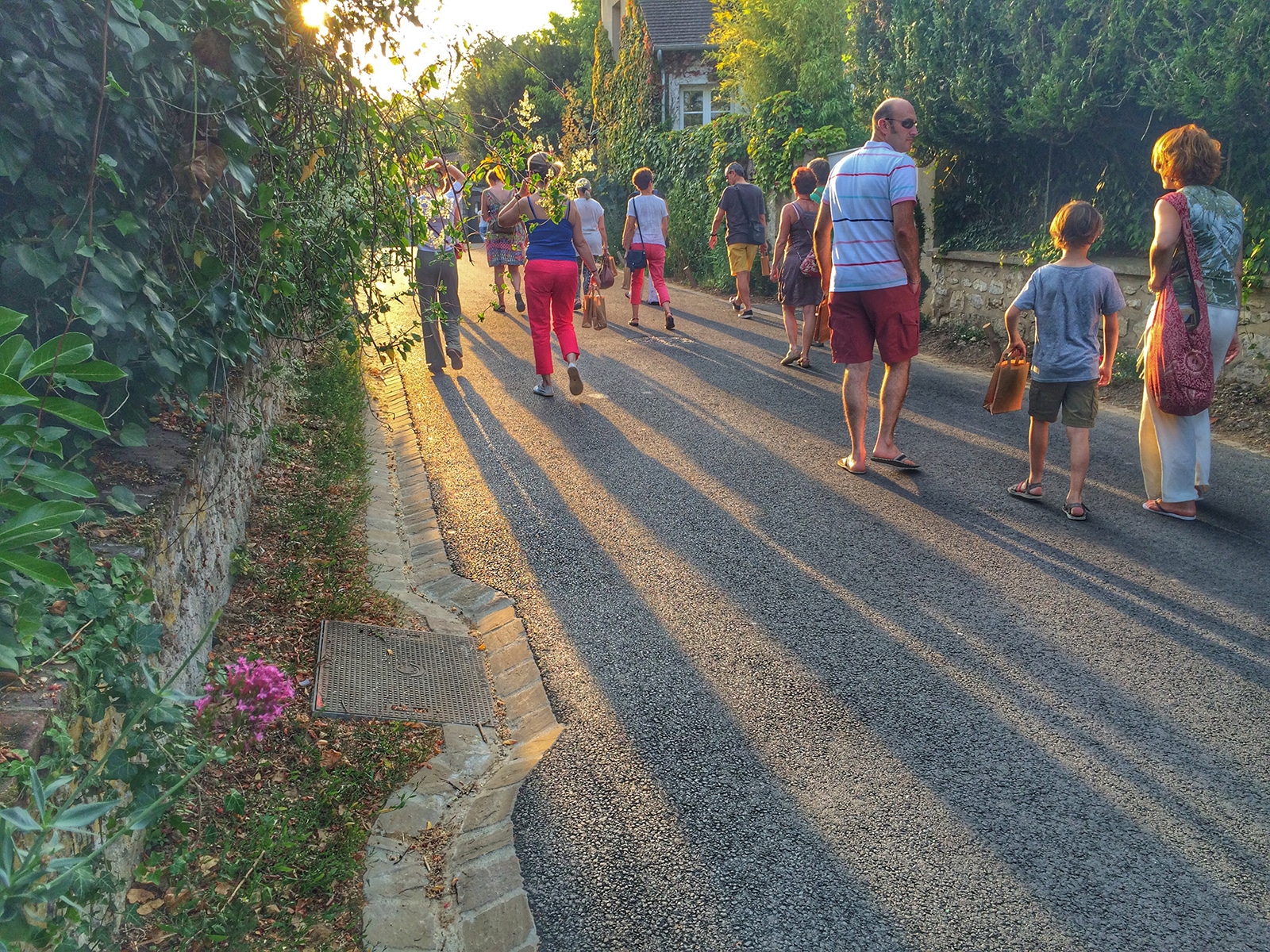 Touristes à Giverny
