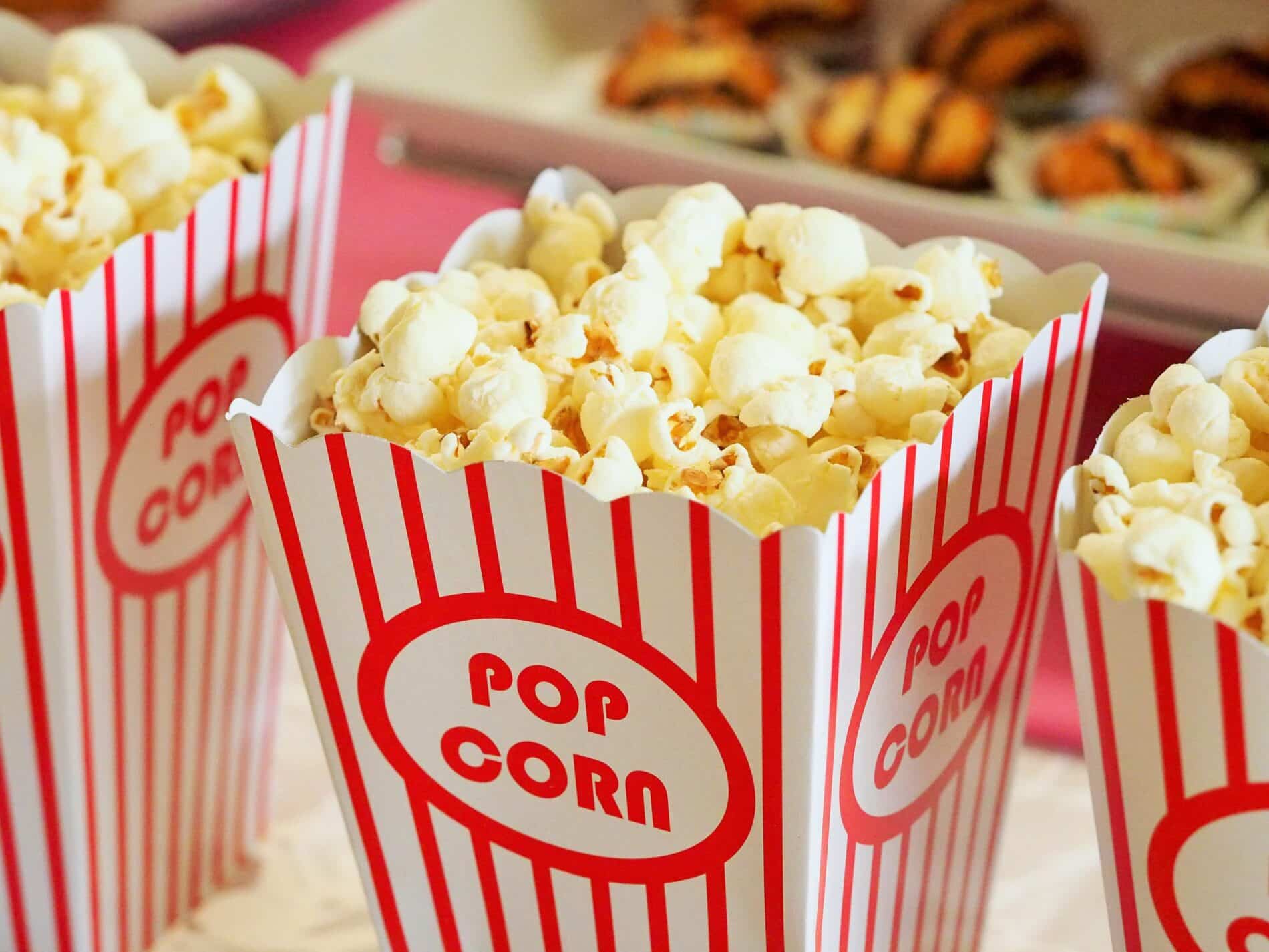 pot rouge de pop corn